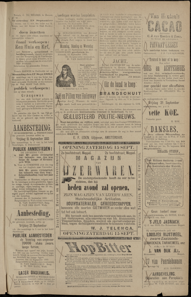 Bekijk detail van "Dedemsvaartsche Courant 15/9/1883 pagina 3 van 4<br xmlns:atlantis="urn:atlantis" />"