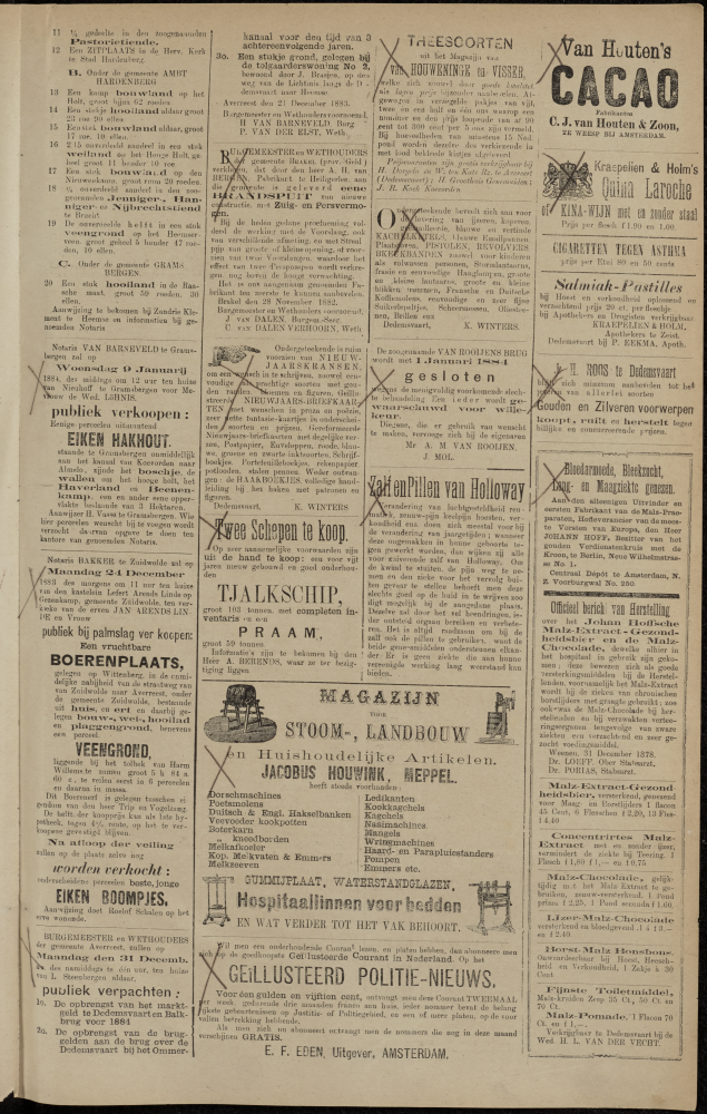 Bekijk detail van "Dedemsvaartsche Courant 22/12/1883 pagina 3 van 4<br xmlns:atlantis="urn:atlantis" />"