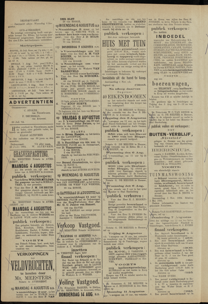Bekijk detail van "Dedemsvaartsche Courant 2/8/1884 pagina 2 van 4<br xmlns:atlantis="urn:atlantis" />"