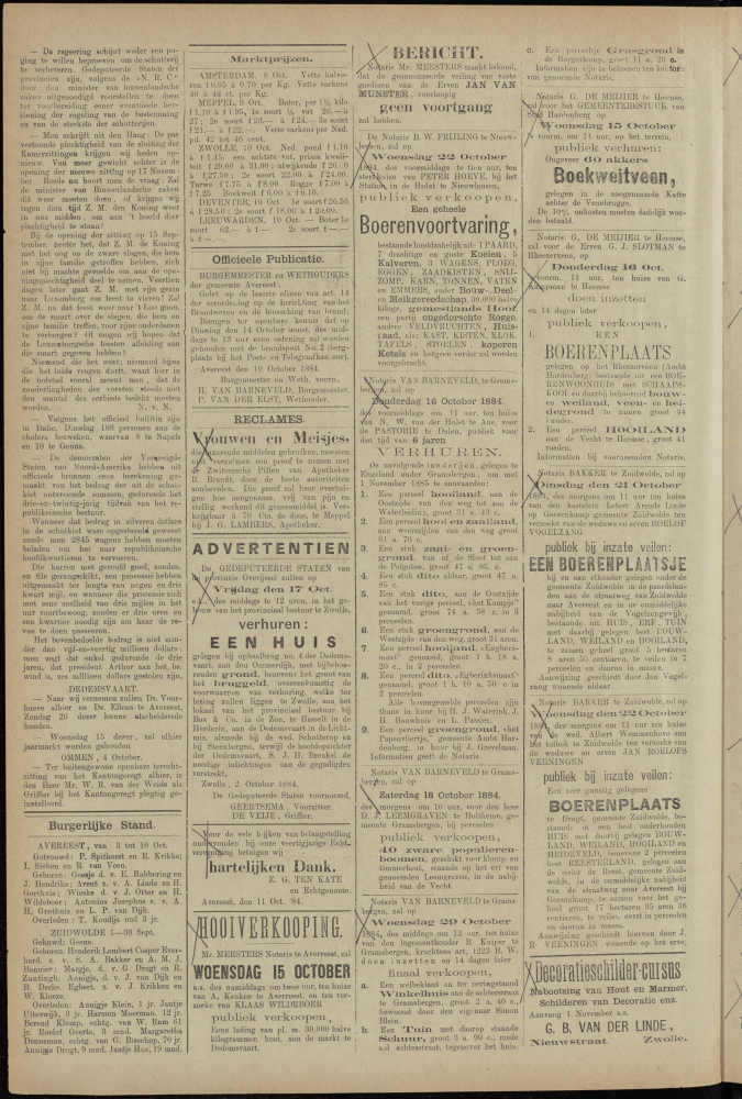 Bekijk detail van "Dedemsvaartsche Courant 11/10/1884 pagina 2 van 4<br xmlns:atlantis="urn:atlantis" />"