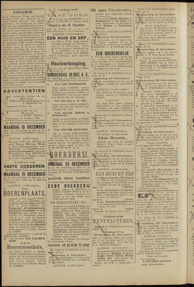 Bekijk detail van "Dedemsvaartsche Courant 6/12/1884 pagina 2 van 4<br xmlns:atlantis="urn:atlantis" />"