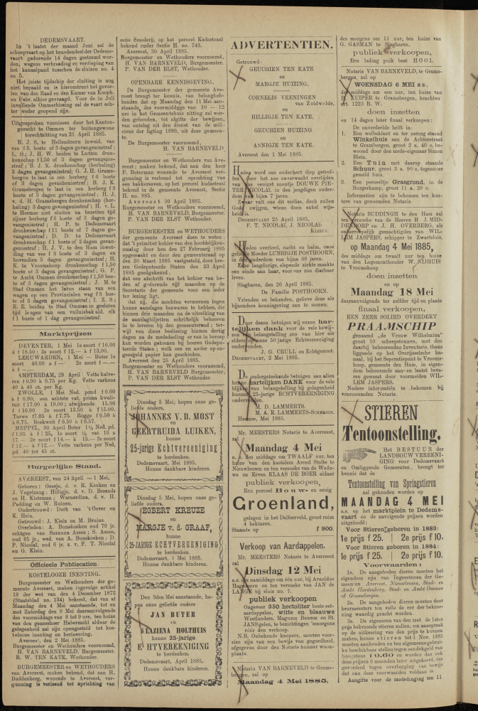 Bekijk detail van "Dedemsvaartsche Courant 2/5/1885 pagina 2 van 4<br xmlns:atlantis="urn:atlantis" />"