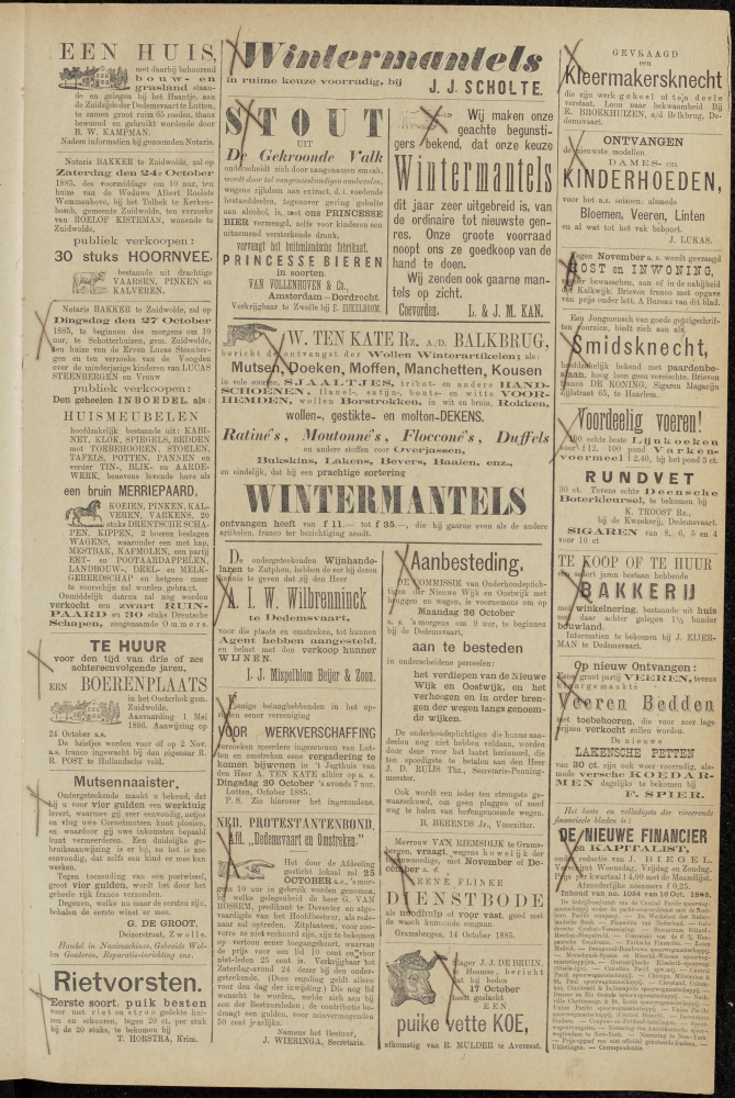 Bekijk detail van "Dedemsvaartsche Courant 17/10/1885 pagina 3 van 4<br xmlns:atlantis="urn:atlantis" />"