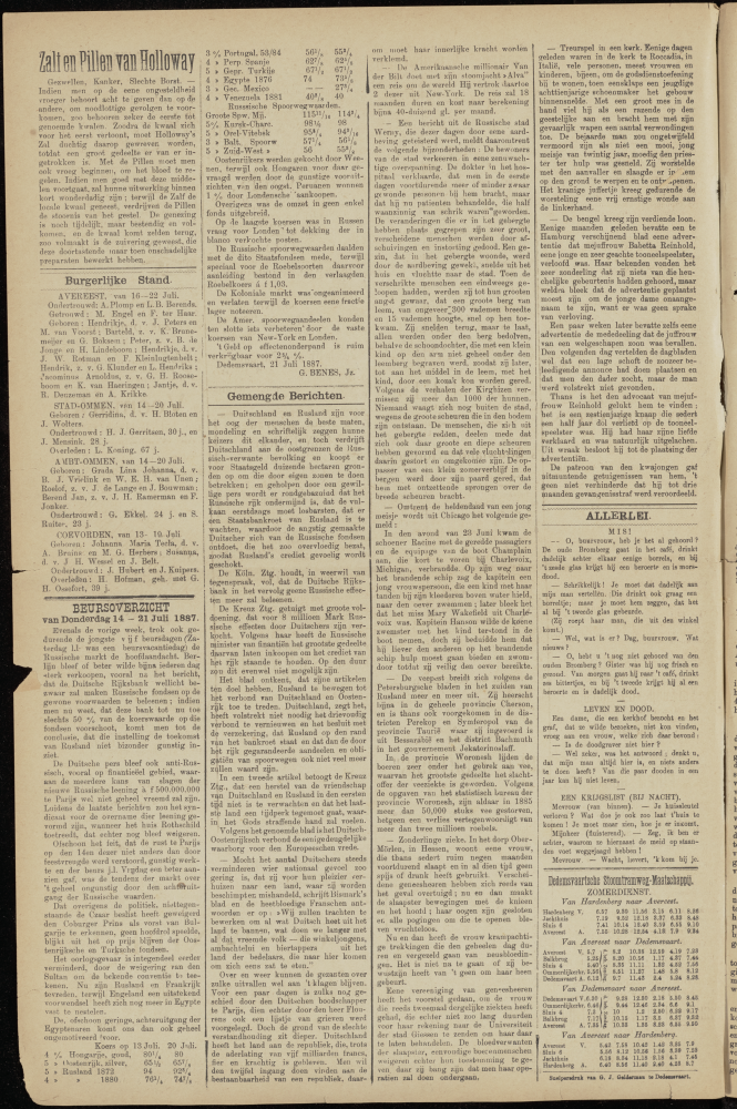 Bekijk detail van "Dedemsvaartsche Courant 23/7/1887 pagina 4 van 4<br xmlns:atlantis="urn:atlantis" />"