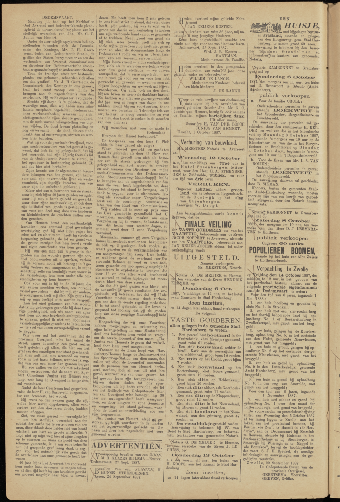 Bekijk detail van "Dedemsvaartsche Courant 1/10/1887 pagina 2 van 4<br xmlns:atlantis="urn:atlantis" />"