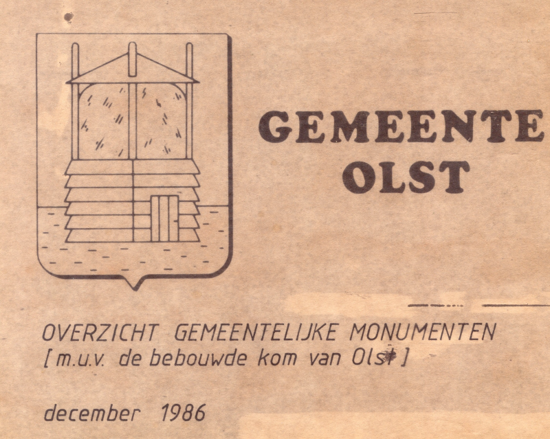 Bekijk detail van "Landkaart met overzicht gemeentelijke monumenten (m.u.v. de bebouwde kom), 1986"