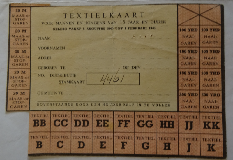 Bekijk detail van "Distributie bonkaarten WO II"