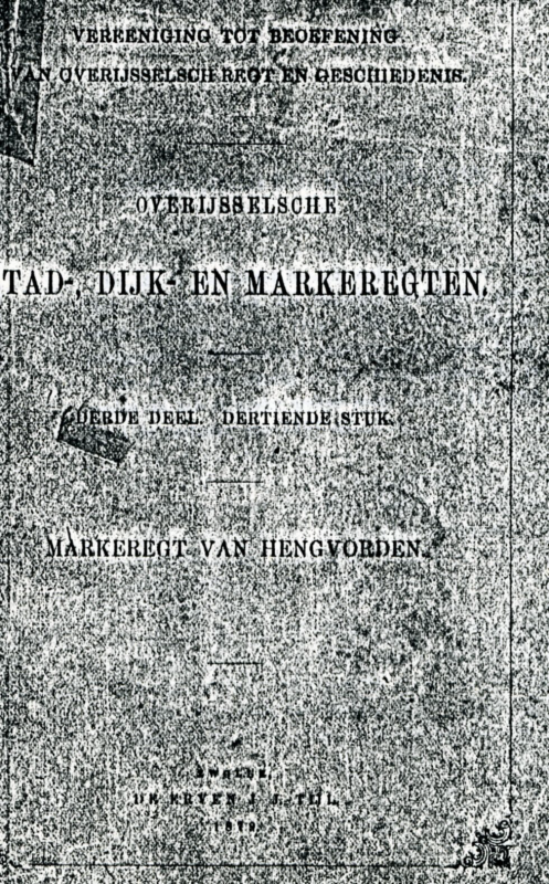 Bekijk detail van "Overijsselsche Stad-Dijk- en Markeregten, 1879"