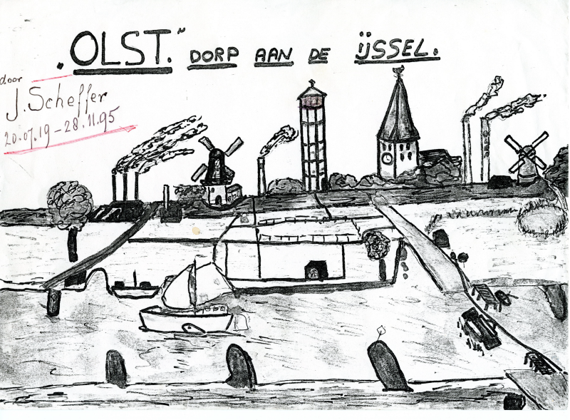 Bekijk detail van "Boek door J. Scheffer: Olst dorp aan de IJssel, 20-07-1919 tot 28-11-1995"