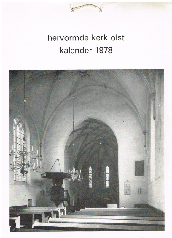 Bekijk detail van "Kalender Ned.Herv.Kerk Olst, 1978"