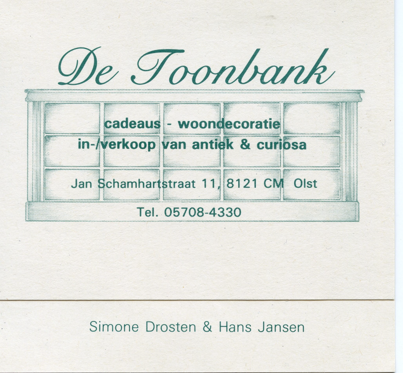 Bekijk detail van "Uitnodiging: De Toonbank is open!, 1994"