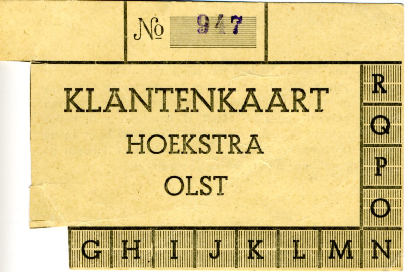 Bekijk detail van "Klantenkaart Hoekstra Olst"