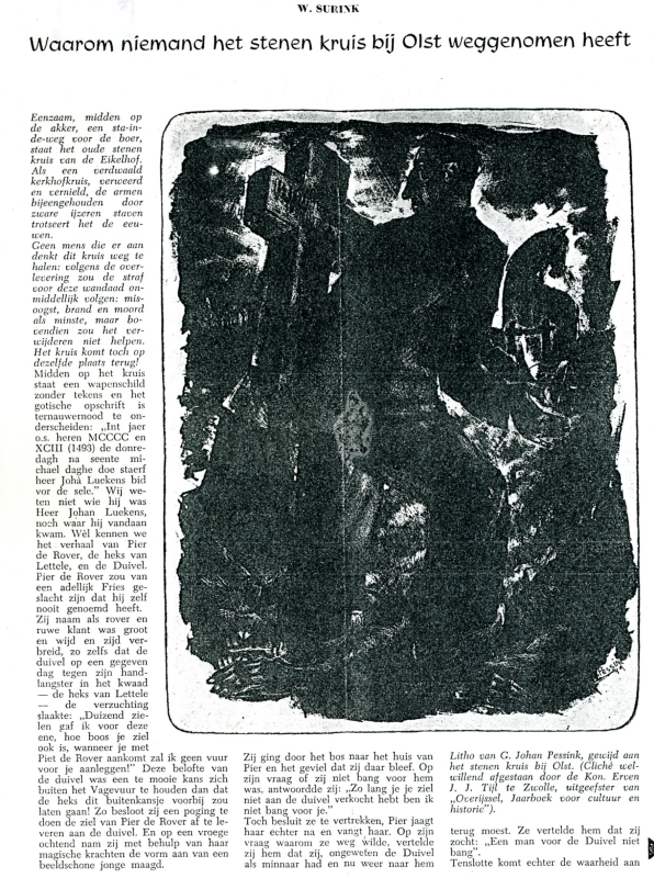 Bekijk detail van "Uit de Mars van, 1957: Waarom niemand het stenen kruis bij Olst weggenomen heeft, door W. Schurink"