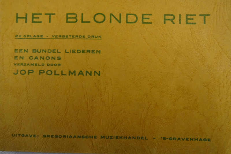 Bekijk detail van "Het blonde riet, een bundel liederen en canons, 1934"