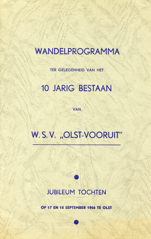 Bekijk detail van "Programmaboekje Wandel Sport Vereniging 'Olst Vooruit', 1966"