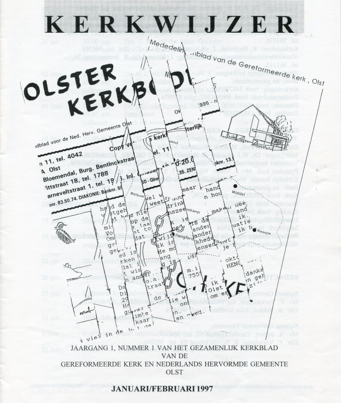 Bekijk detail van "Kerkwijzer no. 1 van de NH. Kerk Olst en de Gereformeerde Kerk Olst, 1997"