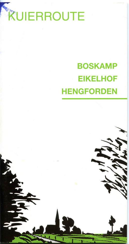 Bekijk detail van "Folder kuierroute door de <span class="highlight">dorpen</span> Boskamp, Eikelhof en Hengforden, 1997"