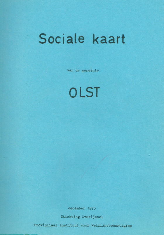 Bekijk detail van "Sociale kaart van de gemeente Olst december, 1975."