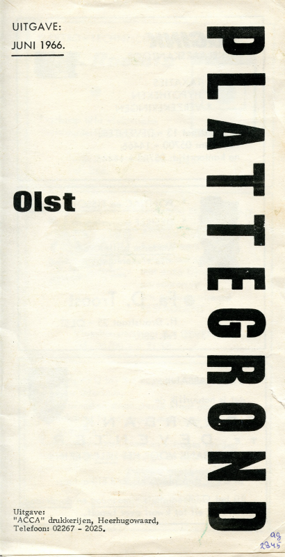 Bekijk detail van "Plattegrond <span class="highlight">Olst</span>, 1966"