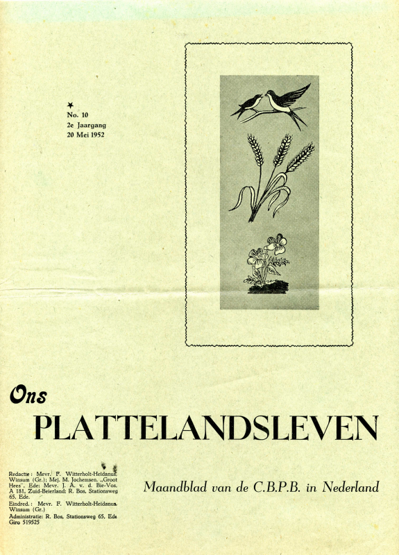 Bekijk detail van "Ons Plattelandsleven maandblad van de C.B.P.B, 1952"