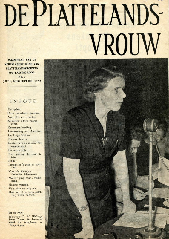 Bekijk detail van "De Plattelandsvrouw, juli augustus 1952"