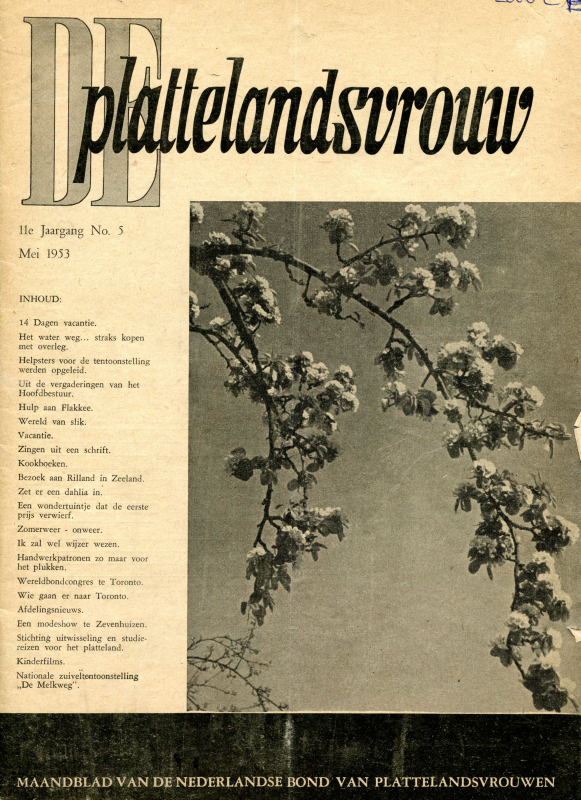Bekijk detail van "De Plattelandsvrouw, mei 1953"
