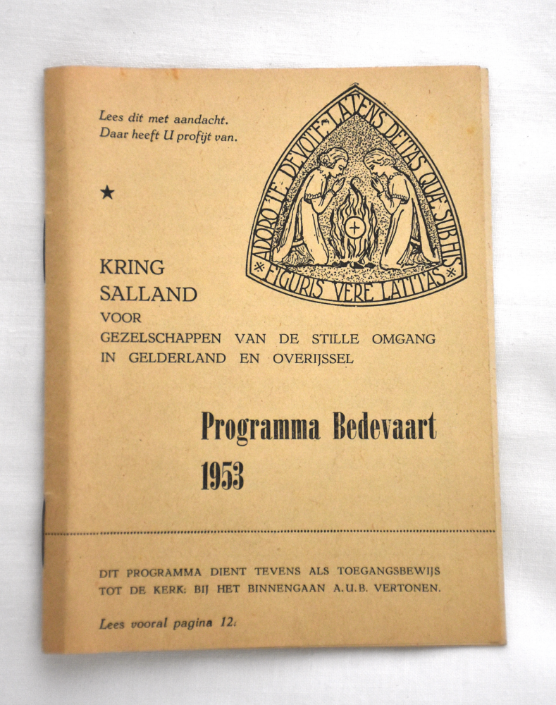 Bekijk detail van "<span class="highlight">Programma</span> bedevaart kring Salland, 1953"