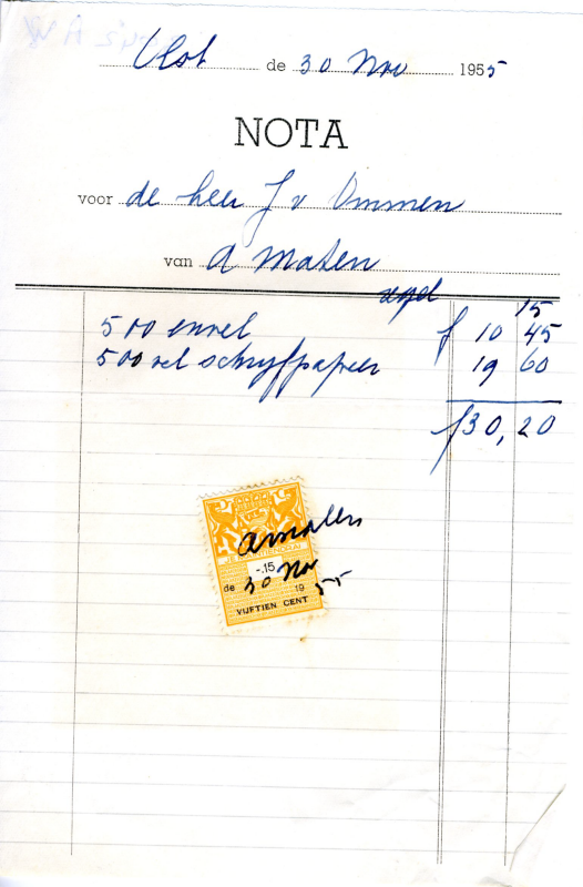 Bekijk detail van "Nota van A. Maten, 30 november 1955"