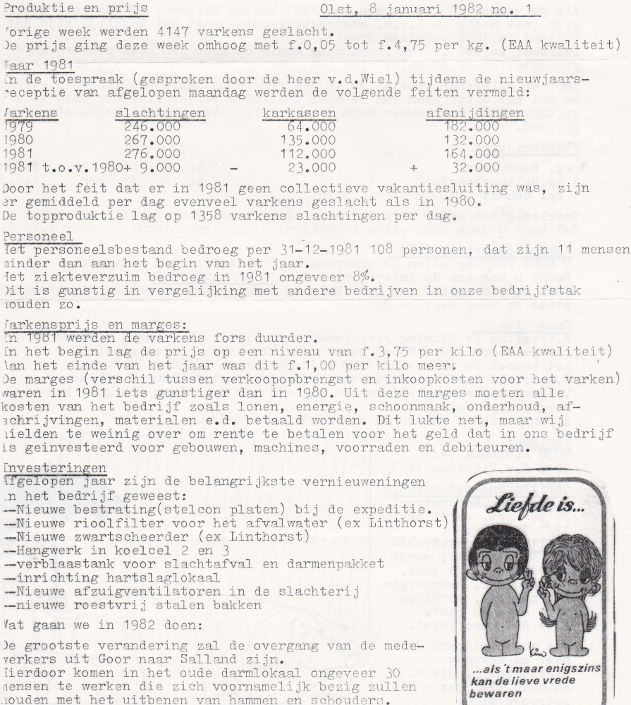 Bekijk detail van "Gedeelte jaargang weeknieuws Salland BV. ,1982"