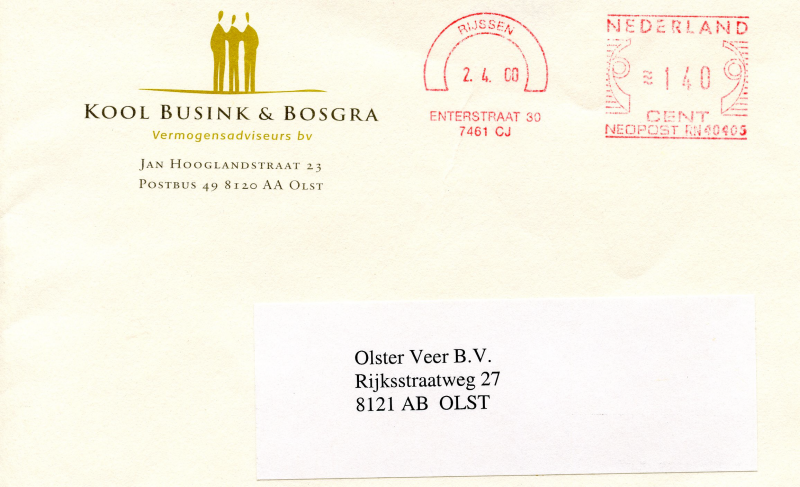 Bekijk detail van "Uitnodiging open huis Kool Busink & Bosgra Vermogensadviseurs,  2001"