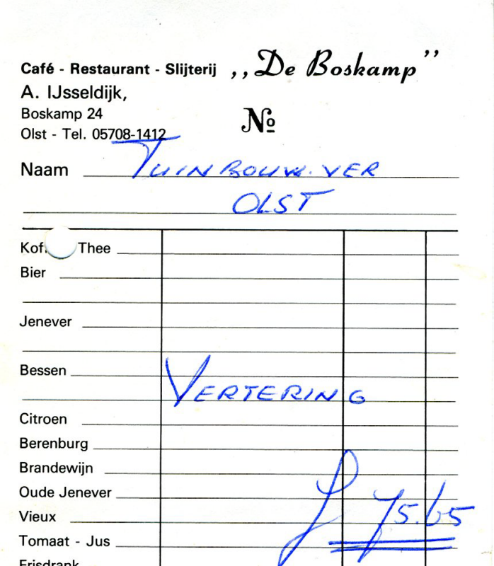 Bekijk detail van "Briefhoofd Café Restaurant-Slijterij 'De Boskamp'"