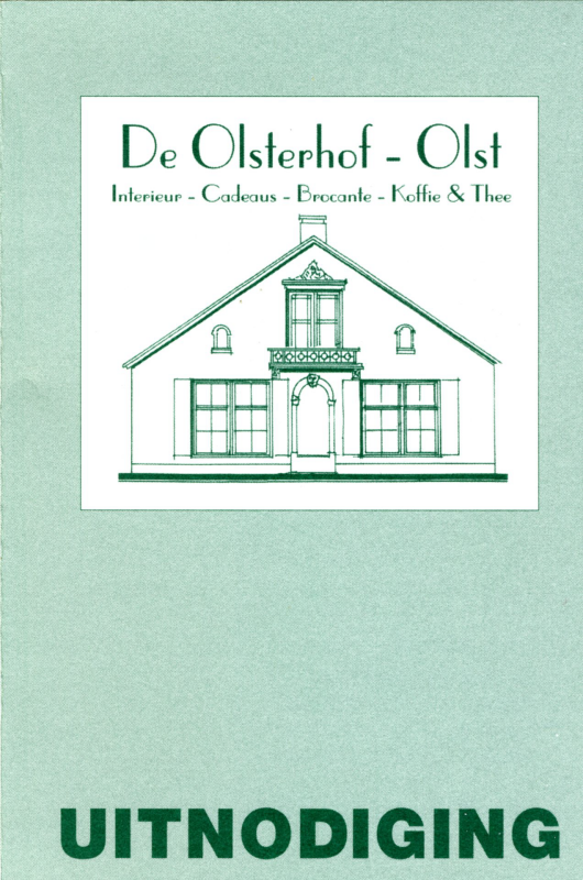 Bekijk detail van "Uitnodiging openingsweekend De Olsterhof, 2002"
