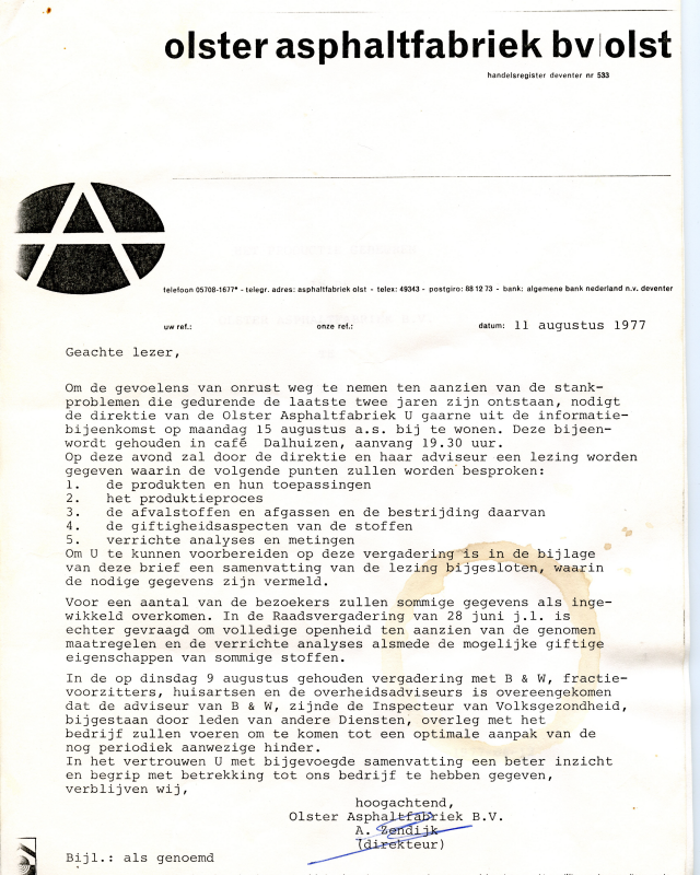 Bekijk detail van "Overzicht produktieproces Olster Asphalt Fabriek, 1977"