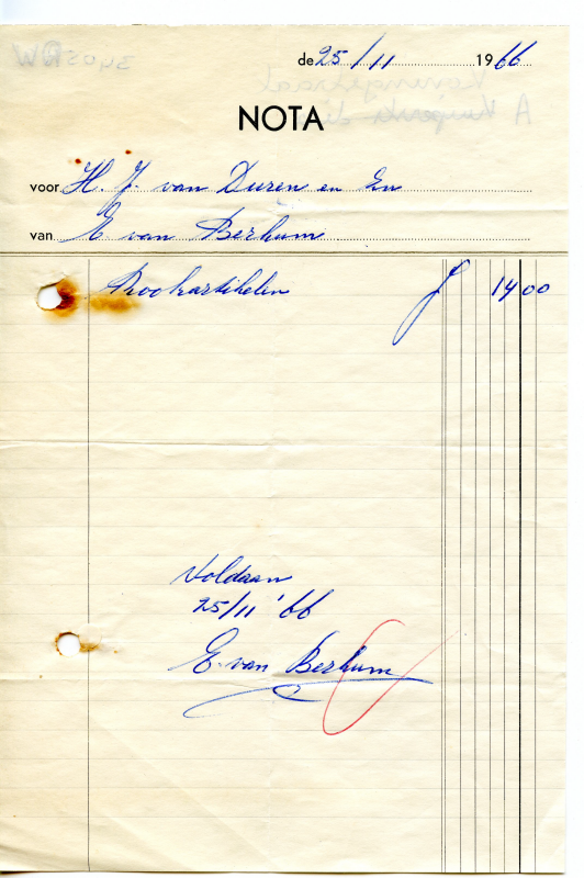 Bekijk detail van "Nota E. van Berkum, 1966"