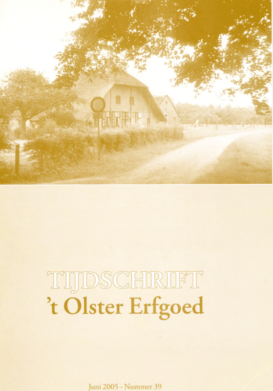 Bekijk detail van "Tijdschrift Historische Ver. 't Olster Erfgoed nr. 39, 2005"