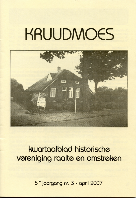 Bekijk detail van "Kwartaalblad <span class="highlight">historische</span> <span class="highlight">vereniging</span> Raalte en omstreken, nr. 3,  2007"