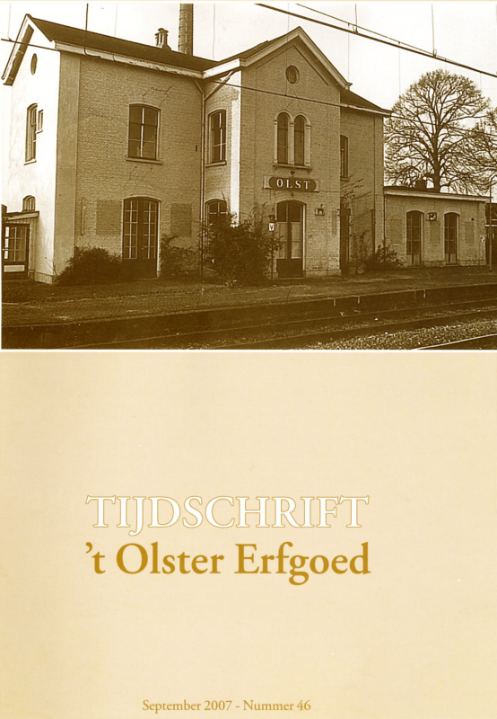 Bekijk detail van "Tijdschrift Historische Vereniging 't Olster Erfgoed nr. 46, 2007"