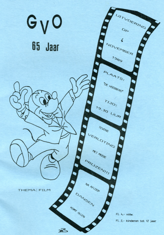 Bekijk detail van "Programma jubileum uitvoering Gymnastiekvereniging G.V.O., 65 jarig bestaan, 1989"