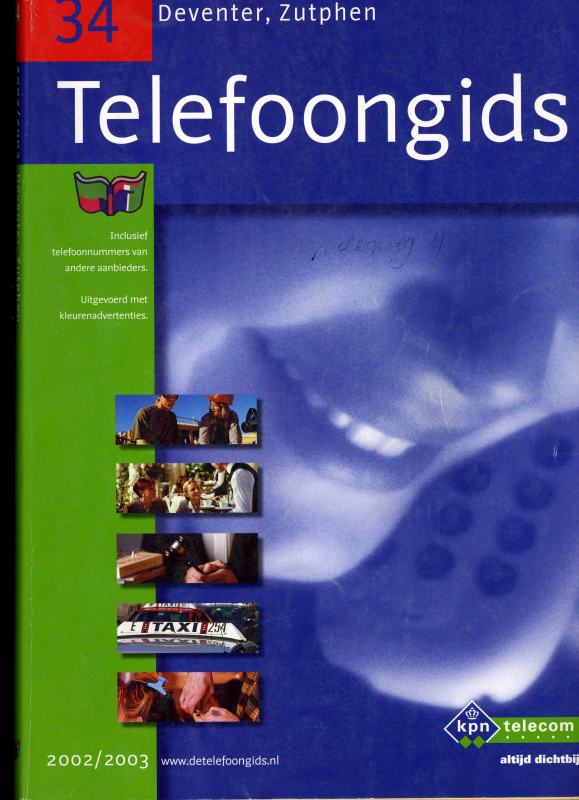 Bekijk detail van "<span class="highlight">Telefoongids</span>: Deventer, Zutphen, 2002 - 2003."