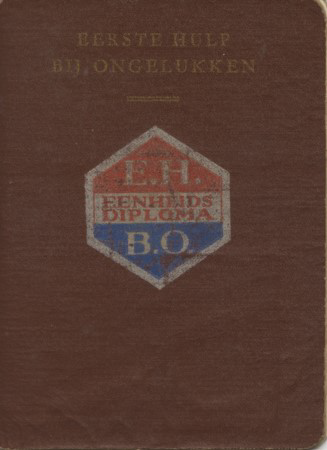Bekijk detail van "EHBO diploma B.J. van Dijk, 1948-1966"