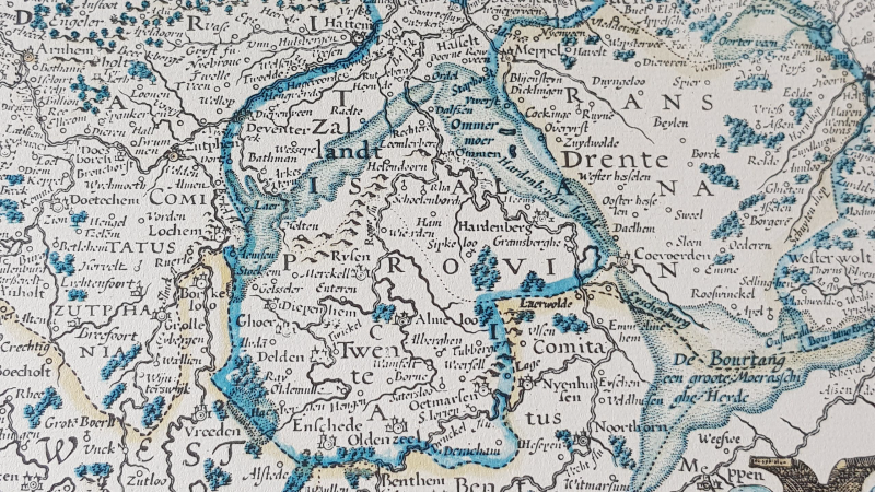 Bekijk detail van "Landkaart Inferioris Germania Provinciarum Typus, Novus XV11, 1635"