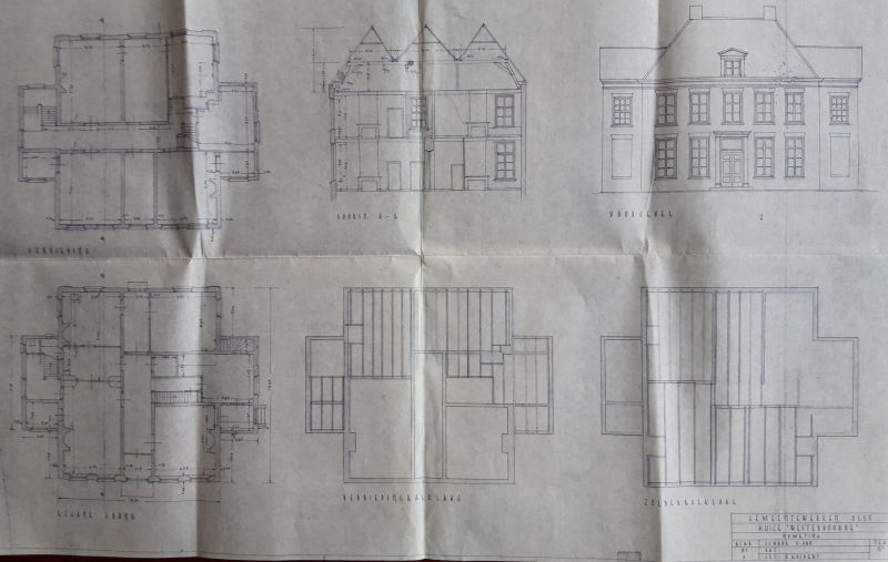 Bekijk detail van "Bestektekening Huize "Westervoorde" Olst."