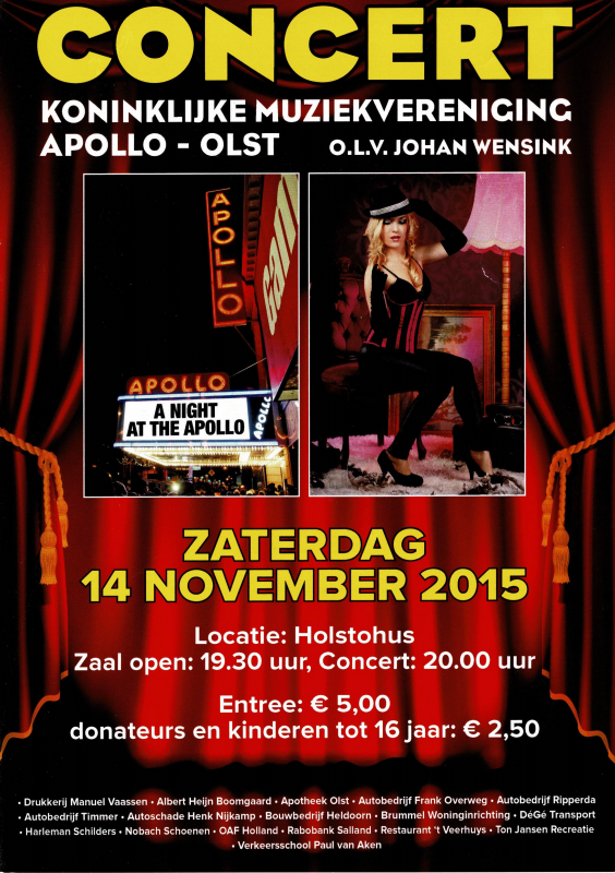 Bekijk detail van "Programma Concert Koninklijke Muziekvereniging Apollo, 2015"