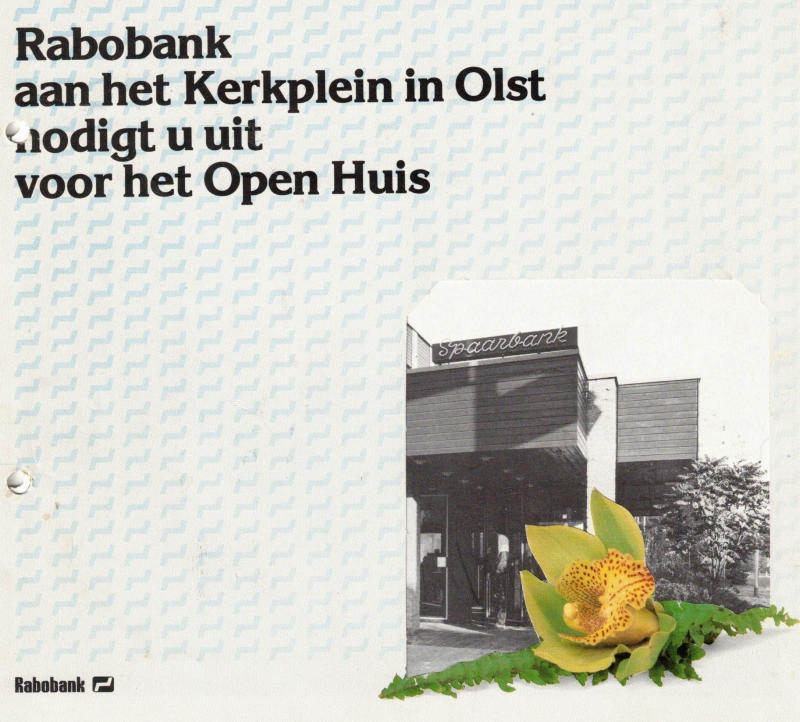 Bekijk detail van "Boekje: Rabobank aan het Kerkplein in Olst nodigt u uit voor het Open Huis, 1983"