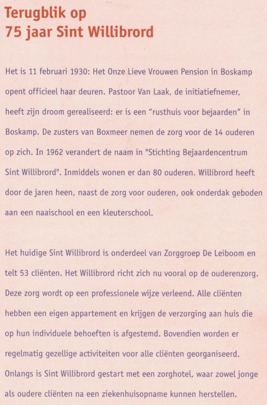 Bekijk detail van "Flyer St. Willibrord 75 jaar, 2005"