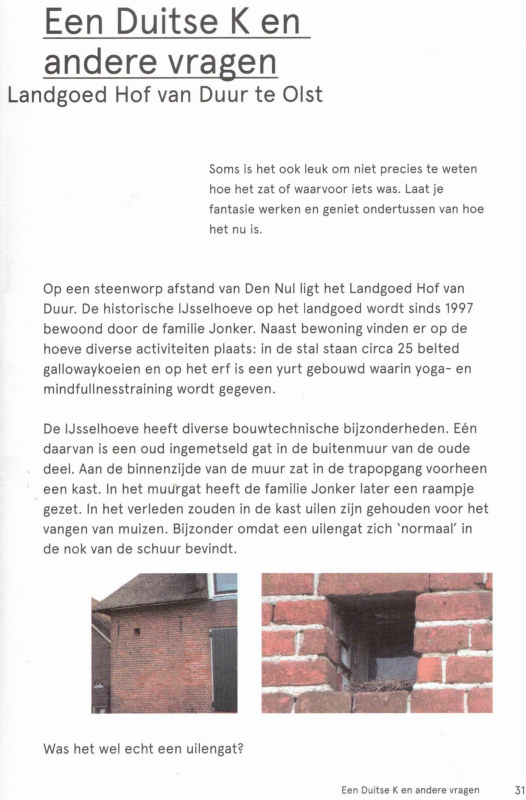 Bekijk detail van "Boek "Als gebinten konden vertellen, verhalen op en rond IJsselhoeven," 2015"