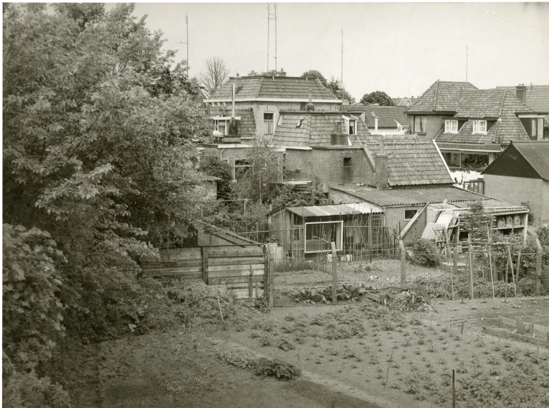 Bekijk detail van "Tuinen achter de panden A. Geertsstraat 1 t/m 7, 1950-1960."