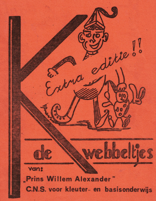 Bekijk detail van "Extra editie "De Kwebbeltjes" schoolkrant Prins Willem Alexanderschool, 1974"