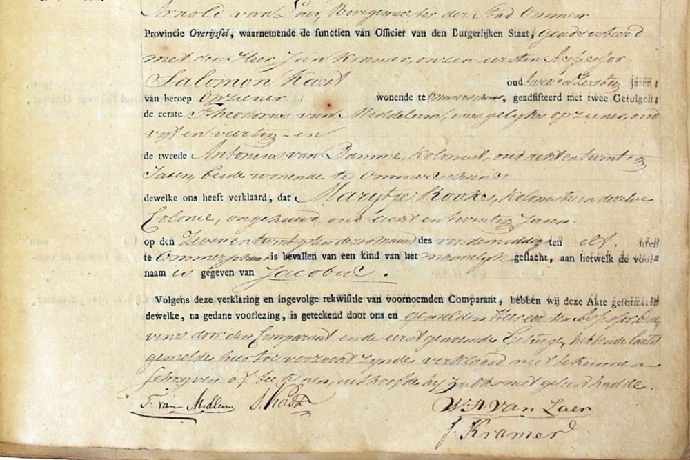 Bekijk detail van "27 augustus 1823 - De Onegte kinderen van Maria Rooks"