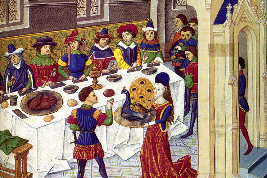 Bekijk detail van "Kerstdiner uit de Middeleeuwen"